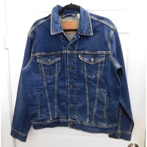 LEVI STRAUSS & CO Blue Denim Trucker Jean Jacket sz M